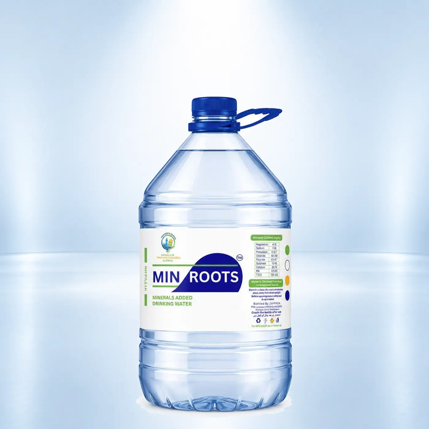 MIN ROOTS 5 litre drinking water bottle